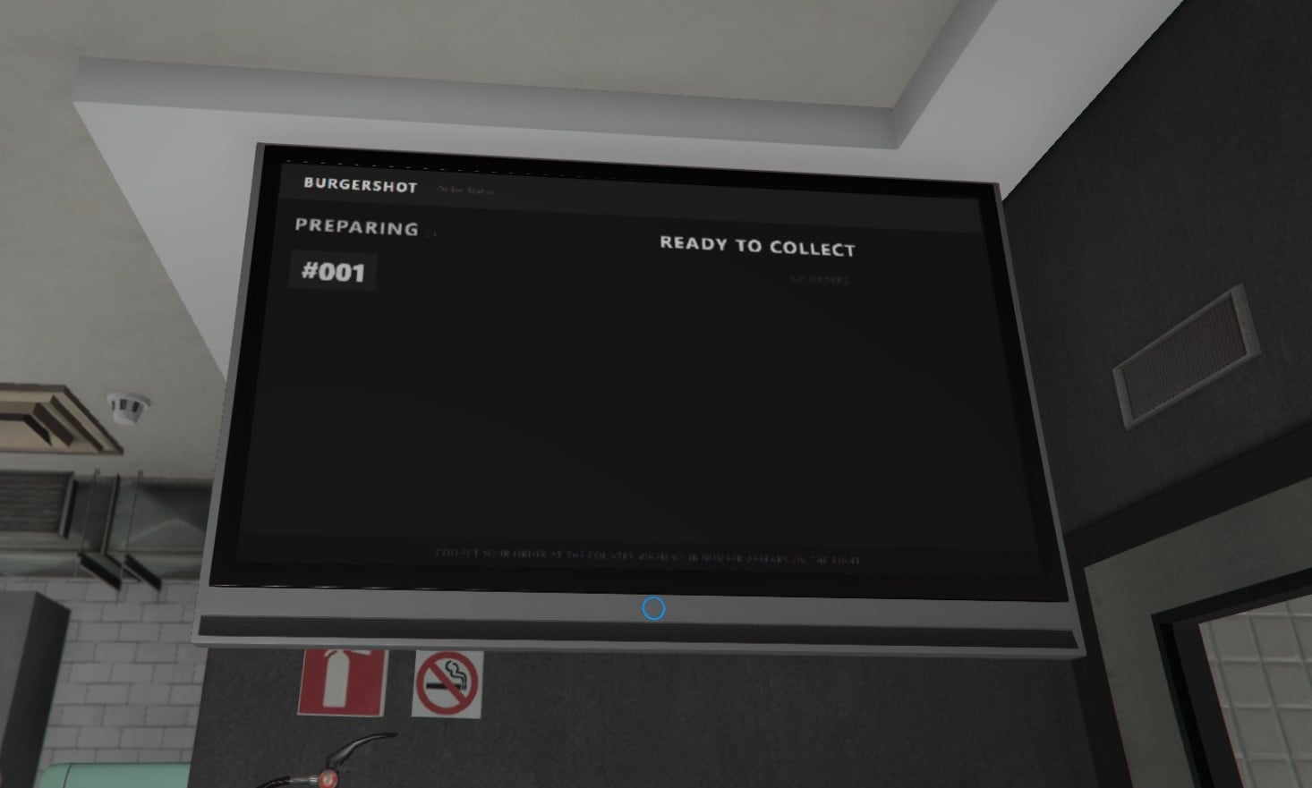 BurgerShot Job – Order number screen