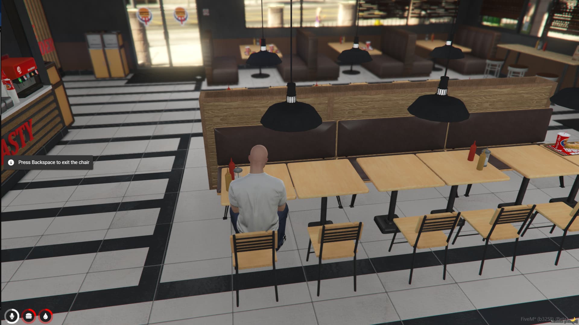 BurgerShot Job – Sit-able chairs