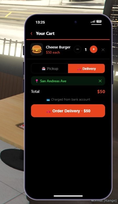 BurgerShot Job Delivery app – Order for delivery