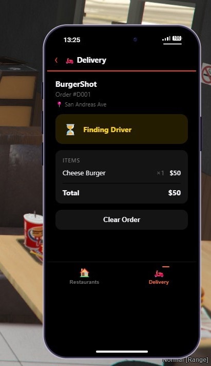 BurgerShot Job Delivery app – Delivered to your door